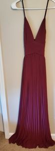 Maroon gown